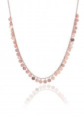 Gümüş rose dövme modeli pullu kolye thumbnail 1