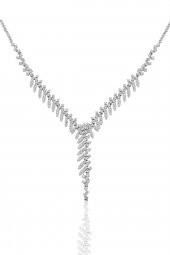 Gümüş rodyumlu pırlanta modeli  sultan  gümüş takım. thumbnail 2