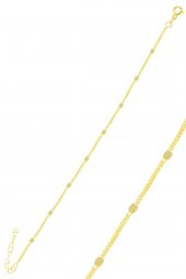 Gümüş altın yaldızlı pullu gurmet kolye bileklik seti thumbnail 3