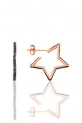 Gümüş star küpe - 1