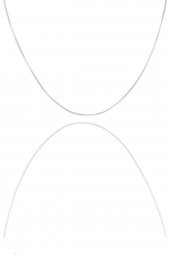 Gümüş  60 cm italyan yılan kolye - 1