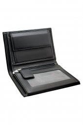 Erkek Deri Cüzdan - Kroko Siyah - 3