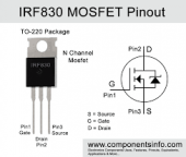 IRF830 N Kanal Power Mosfet TO-220 -LODOS ELEKTRONİK- - 2
