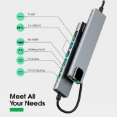 Macbook Pro Air Uyumlu 8 In 1 Type-C Çoğaltıcı Hub - 9