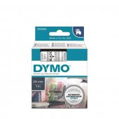 DYMO D1 Şeffaf/Siyah Yedek Şerit 24mm x 7mt (53710) - 1