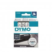 DYMO D1 Beyaz/Siyah Yedek Şerit 9mm x 7mt (40913) - 1