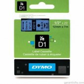 DYMO D1 Mavi/Siyah Yedek Şerit 12mm x 7mt (45016) - 1