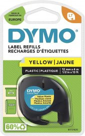 DYMO LetraTag Plastik Sarı Şerit 59423 (12mm x 4 metre) - 2