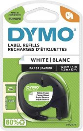 DYMO LetraTag Beyaz Kağıt Şerit 59421 (12mm x 4 metre) - 2