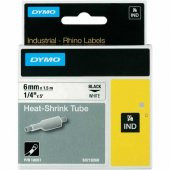 DYMO RhinoPRO 18051 Beyaz/Siyah Isıyla Küçülen Şerit 6 mm x 1,5 mt - 1