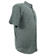 Büyük Beden Battal Boy Erkek Gömlek Pamuklu Kısa Kol Yeşil - 2