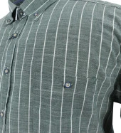 Büyük Beden Battal Boy Erkek Gömlek Pamuklu Kısa Kol Yeşil - 3