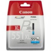 Canon CLI-551XL C Cyan Mavi Yüksek Kapasiteli Mürekkep Kartuş IP7250 MX925 - 1