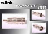 S-link SL-BN38 Bnc F To Rac m 10lu Paket Konnektör - 1