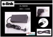 S-link SL-NBA60 20v 3.25a 5.5-2.5 Notebook Adaptörü - 1