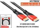 Hytech HY-HDM20 Hdmi To Hdmi 20m Altın Uçlu 24k 1.4 Ver 3d Kablosu - 1