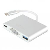 Vcom CU426M Type-C-M To Vga-F Usb 3.0-F Type-C-F Çevirici - 1