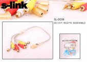 S-link SL-DC56 3.5mm Stereo 6lı Ses Çoklayıcı - 1