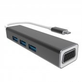 Vcom DH319 Type-C To Usb 3.0-3 Vga Çevirici - 2