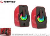 Rampage RMS-G7 Falsetto 2.0 6 Watt Kırmızı 5v Usb - 1