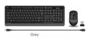 A4 Tech Fg1010 2.4G Gri Q Fn-Mm Klv+Optik Mouse Set thumbnail 2