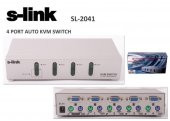 S-link SL-2041 4pc-1mn vga+ps-2 Otomatik Kvm Switch - 1