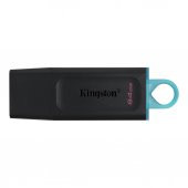 Kingston DTX-64GB 64GB USB3.2 Gen 1 DataTraveler Exodia (Black + Teal) Flash Bellek - 1
