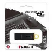 Kingston Dtx-128Gb 128Gb Usb3.2 Gen1 Datatraveler Exodia (Black + Yellow) Flash Bellek - 2