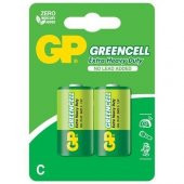 GP Greencel R14 Orta Boy Çinko Pil 2'li Paket GP14G-U2 - 1
