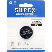 Supex CR3032 3V Lityum Düğme Pil Tekli Paket - 1