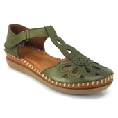 VENÜS 18793505 YANI AÇIK ORTOPEDİK DERİ KADIN AYAKKABI thumbnail 1