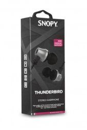 Snopy SN-J02 Thunderbird Mobil Telefon Uyumlu Kulak içi Beyaz-Gümüş Mikrofonlu KulaklıK - 2