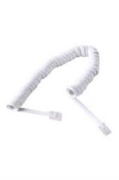 Oem Beyaz Spiral Kordon 30cm Pluglu Ahize Kordonu - 1