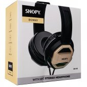 Snopy SN-101 BONNY Gold PCTelefon Mikrofonlu Kulaklık - 1