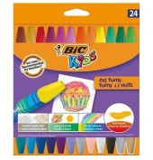 Bic Pastel Boya Kids Karton Kutu Yağlı Köşeli 24 Renk 926447 - 1