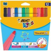 Bic Keçeli Boya Kalemi Visa XL Jumbo 12 Lİ 8922231 - 1