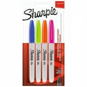 Sharpie Markör Permanent Fine Canlı Renkler 4 LÜ 2065403 - 1