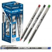 Pensan Tükenmez Kalem My-Tech 0.7 MM İğne Uç Siyah 2240 - 1