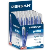 Pensan Tükenmez Kalem Büro 1 MM Mavi 50 Li 2270 - 1