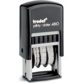 Trodat Tarih Kaşesi Otomatik Türkçe 3 MM Mavi Keçe 4810 - 1