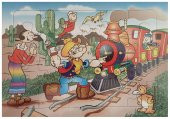 Resimli Çocuk Eğitici Yapboz Çocuk Puzzle 4 Adet Kalın Karton 32x23 cm - 2