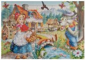 Resimli Çocuk Eğitici Yapboz Çocuk Puzzle 4 Adet Kalın Karton 32x23 cm - 3