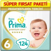 Prima Premium Care 6 Beden Bebek Bezi  62x2 124 Adet - 1