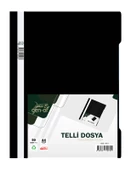 Gen-Of Telli Dosya 50 Li 1 Paket A4 Mavi Siyah Kırmızı Yeşil - 5