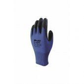 Beybi Nitril Poly PNzebra 9 Beden Mavi Siyah  Eldiven 12li Paket EN388 (3131X) - 1