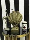 Dekoratif Mercan Üzerinde Deniz Kabuğu Biblo Vazo - 4