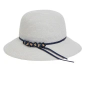 Çiçekli Kadın Hasır Şapka 1457 thumbnail 3