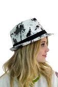 Desenli Kadın Fötr Şapka 1565 thumbnail 2