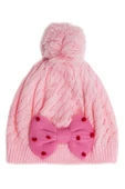 Kız Bebek Papyonlu Pembe Bere 1159 - 1