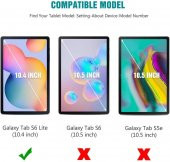 Samsung Galaxy Tab S6 Lite P610 Kılıf Zore Süper Silikon + Nano Cam Ekran Koruyucu - 8